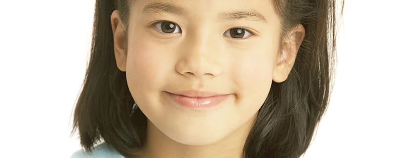 Portrait of a young girl smiling