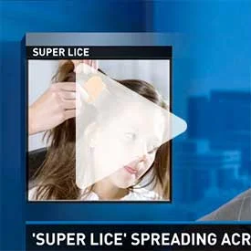 News segment about super lice in North Carolina
